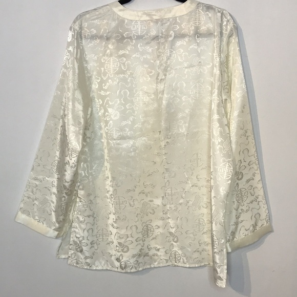 Vintage Le Boudoir sheen printed satiny top - Picture 9 of 10